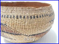 Fine Antique Yurok (hupa) California Globular Gift Sized Basket Clean + Nice