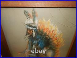Frank Emerson Nigh Fancy Dancer Non Native American Indian Framed Print COA