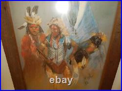 Frank Emerson Nigh Wolf Dancer Non Native American Indian Framed Print COA