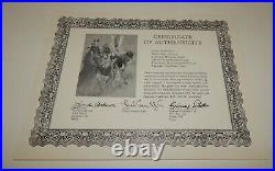 Frank Emerson Nigh Wolf Dancer Non Native American Indian Framed Print COA