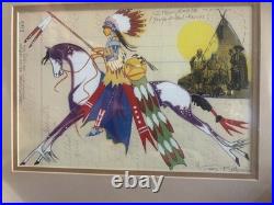 George Flett Signed by Artist Proof Ledger Native American Spokane Lot of 2