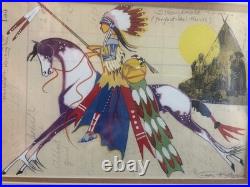 George Flett Signed by Artist Proof Ledger Native American Spokane Lot of 2