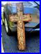 HUGE Art Jesus Crucifix Native American Indian Arrowheads Artifacts Marbles