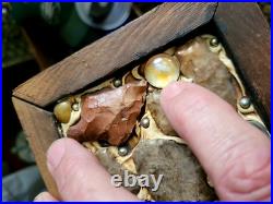 HUGE Art Jesus Crucifix Native American Indian Arrowheads Artifacts Marbles