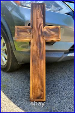 HUGE Art Jesus Crucifix Native American Indian Arrowheads Artifacts Marbles