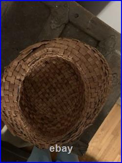 Hand Woven Native NW Salish Cedar Bark Hats