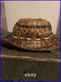 Hand Woven Native NW Salish Cedar Bark Hats