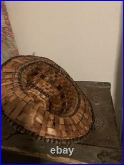 Hand Woven Native NW Salish Cedar Bark Hats