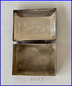 Hand-stamped Silver Navajo Pill Box