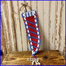 Handmade Indian Beaded Cover Native American Sioux Knife Sheath 15 pieces Set