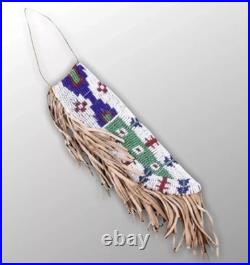 Handmade Indian Beaded Cover Native American Sioux Knife Sheath 15 pieces Set