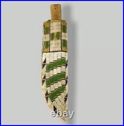 Handmade Indian Beaded Cover Native American Sioux Knife Sheath 15 pieces Set