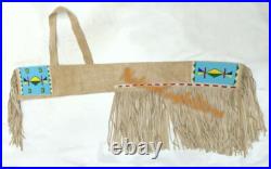Handmade Old American Lakota Style Sioux Beaded Suede Hide Rifle Sheath NRF33