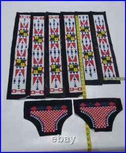 Handmade Old American Sioux Bead work for War Shirts / Pants / Legging BWD175