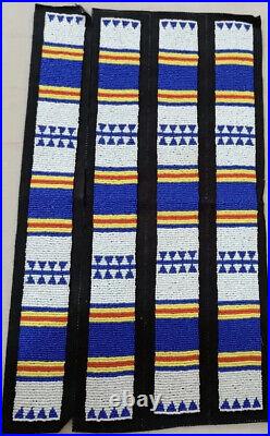 Handmade Old Beaded Strips for Native American Coat Jacket War Shirt & Pants