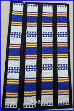 Handmade Old Beaded Strips for Native American Coat Jacket War Shirt & Pants