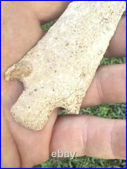 Indian Arrowhead Cupp From St Louis Co MO Made Of Burlington Chert 4.5/8 Long