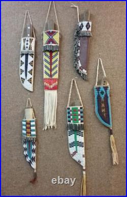 Indian Beaded Cover Native American Sioux Handmade Knife Sheath