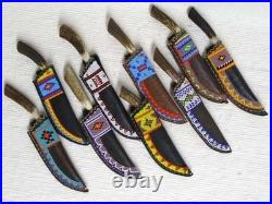 Indian Beaded Cover Native American Sioux Handmade Knife Sheath
