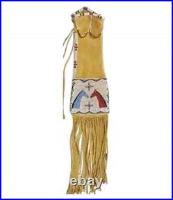Indian Beaded Cover Native American Sioux Handmade Knife Sheath 15 pieces Set