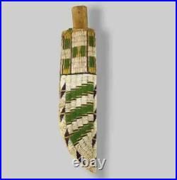 Indian Beaded Cover Native American Sioux Handmade Knife Sheath 15 pieces Set