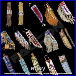 Indian Beaded Cover Native American Sioux Handmade Knife Sheath 28 pcs