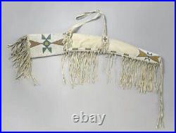 Indian Beaded Gun Cover Native American Sioux Style Leather Rifle Scabbard S502