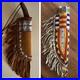 Indian Beaded Knife Cover Native American Sioux Handmade Hide Knife Sheath