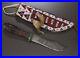 Indian Beaded Knife Cover Native American Sioux Handmade Leather Knife Sheath