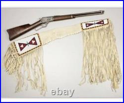 Indian Beaded Rifle Scabbard Sioux Style Leather Native American Scabbard S508
