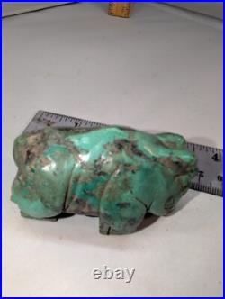 Indian carved Fetish Southwest Old Turquoise