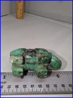 Indian carved Fetish Southwest Old Turquoise
