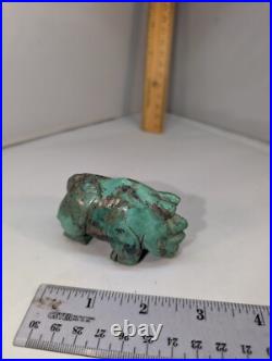 Indian carved Fetish Southwest Old Turquoise
