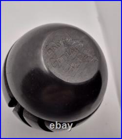 Jemez Black Pottery INCISED DESIGN Native American Indian Gabriel Gonzales