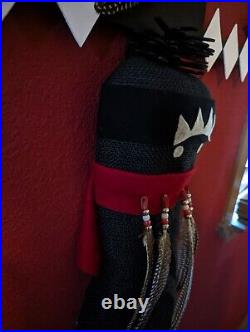 Kachina Apache Crown Dancer Mask Wall Art Native American Inspired