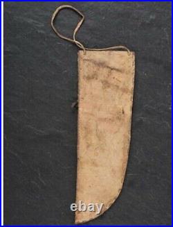 Lakota Style Indian Beaded Native American Leather Hide Knife Sheath S845