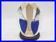 Large Modernist Native American Indian Sterling Silver Blue Lapis Stone Earrings