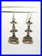 Large Sterling Silver Earrings Native American Indian Oriental Moroccan