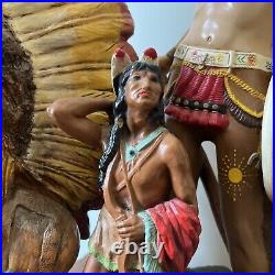 Lot Of 11 Stunning native american statues
