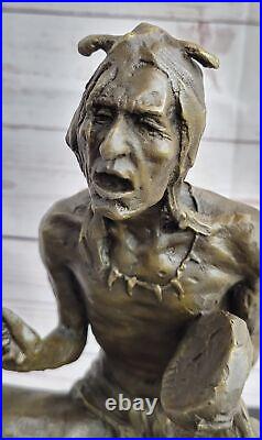MILO Bronze Native American Indian Sculpture The Old Songs Figurine Sale