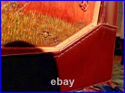 Mcbrine Courier Attache Case Tooled Leather Native American Tribal Art
