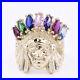 Men's Native American Indian Head D/C Rainbow Solid 10K Yellow Gold ALL SIZES