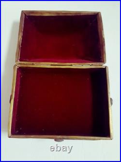 Metal Jewelry Box Turquoise Native American