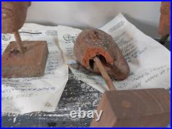 Mini Terracotta Head Artifacts 4-6th Cent. A. D. Lot 4 Count