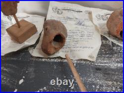Mini Terracotta Head Artifacts 4-6th Cent. A. D. Lot 4 Count