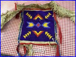 NATIVE AMERICAN BEADED. Panel POWWOW DANCE REGALIA for the waist