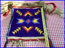 NATIVE AMERICAN BEADED. Panel POWWOW DANCE REGALIA for the waist