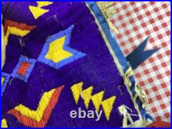 NATIVE AMERICAN BEADED. Panel POWWOW DANCE REGALIA for the waist