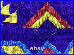 NATIVE AMERICAN BEADED. Panel POWWOW DANCE REGALIA for the waist