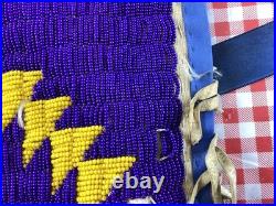 NATIVE AMERICAN BEADED. Panel POWWOW DANCE REGALIA for the waist